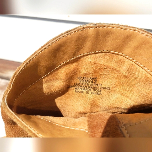 Lucky Brand| Leather and Suede Pointed Toe Western Shortie Bootie - Picture 5 of 7